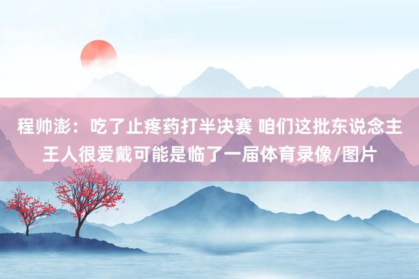 程帅澎：吃了止疼药打半决赛 咱们这批东说念主王人很爱戴可能是临了一届体育录像/图片