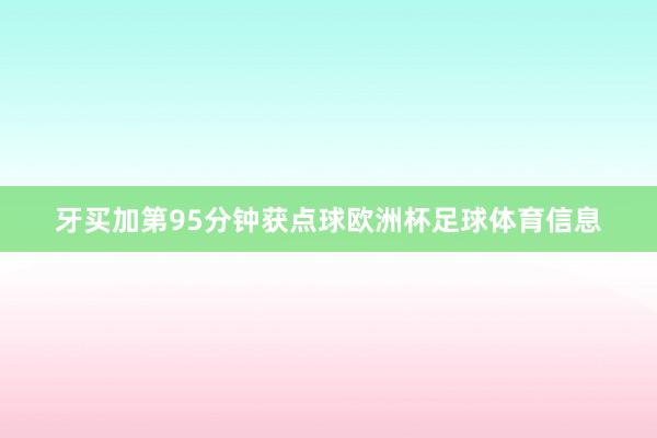 牙买加第95分钟获点球欧洲杯足球体育信息