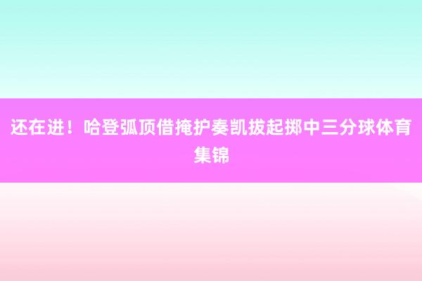 还在进！哈登弧顶借掩护奏凯拔起掷中三分球体育集锦