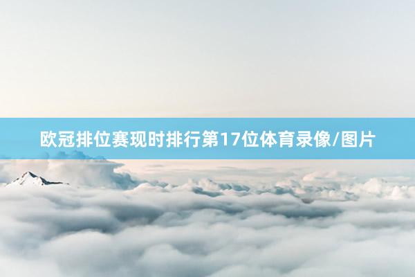 欧冠排位赛现时排行第17位体育录像/图片