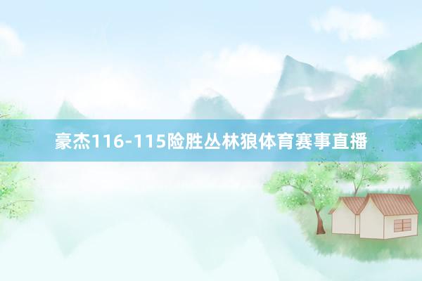 豪杰116-115险胜丛林狼体育赛事直播