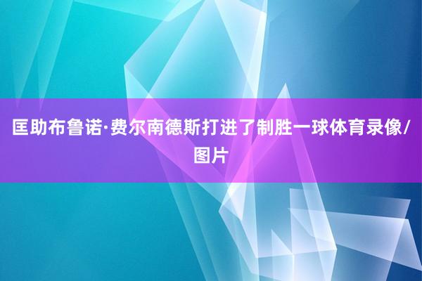 匡助布鲁诺·费尔南德斯打进了制胜一球体育录像/图片