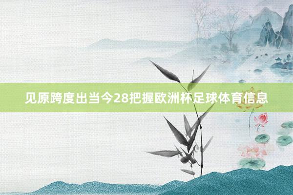 见原跨度出当今28把握欧洲杯足球体育信息