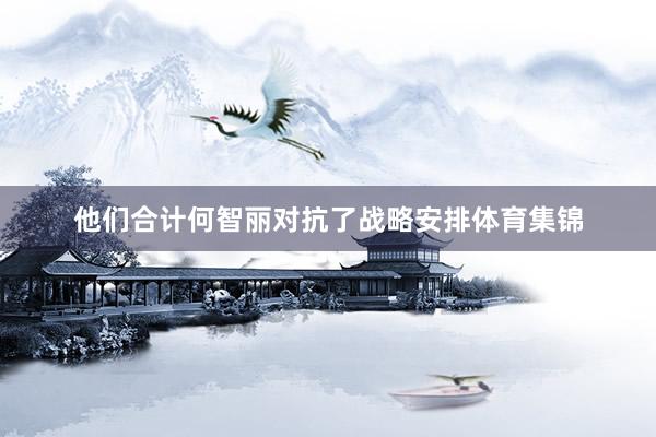 他们合计何智丽对抗了战略安排体育集锦