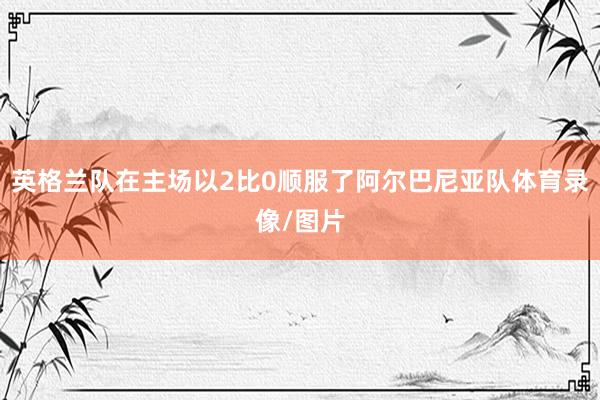 英格兰队在主场以2比0顺服了阿尔巴尼亚队体育录像/图片