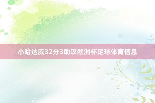小哈达威32分3助攻欧洲杯足球体育信息