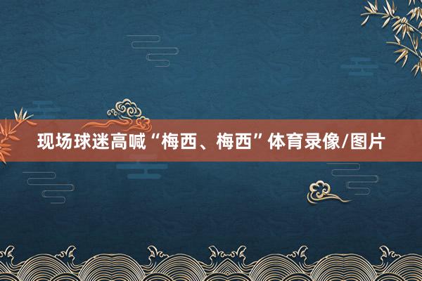 现场球迷高喊“梅西、梅西”体育录像/图片