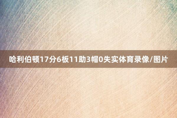哈利伯顿17分6板11助3帽0失实体育录像/图片