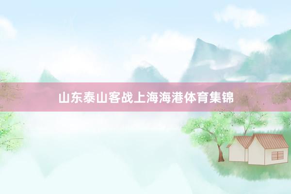 山东泰山客战上海海港体育集锦