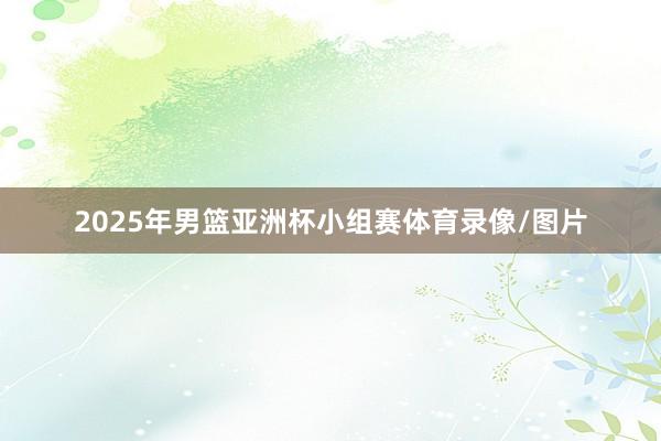 2025年男篮亚洲杯小组赛体育录像/图片