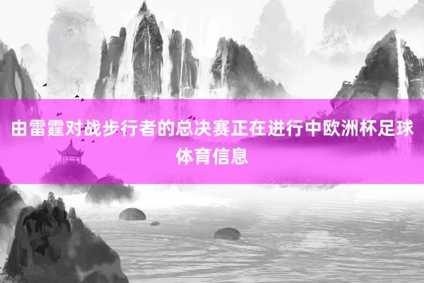 由雷霆对战步行者的总决赛正在进行中欧洲杯足球体育信息