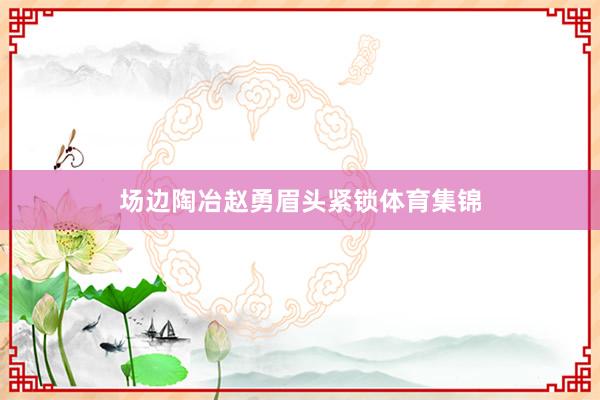 场边陶冶赵勇眉头紧锁体育集锦