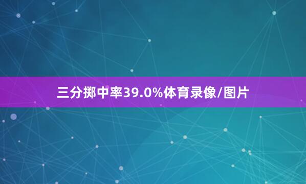 三分掷中率39.0%体育录像/图片