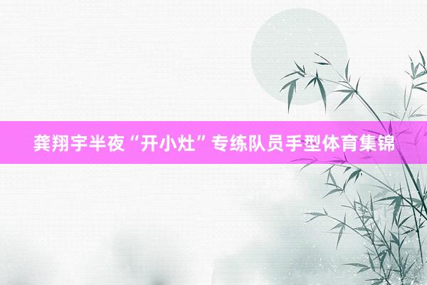 龚翔宇半夜“开小灶”专练队员手型体育集锦