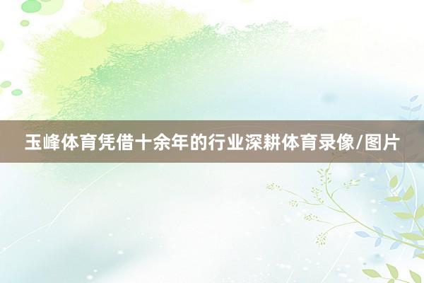 玉峰体育凭借十余年的行业深耕体育录像/图片