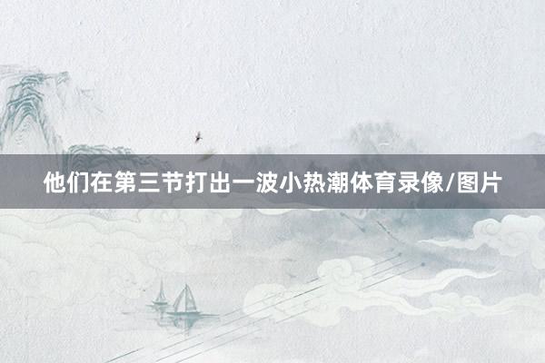 他们在第三节打出一波小热潮体育录像/图片