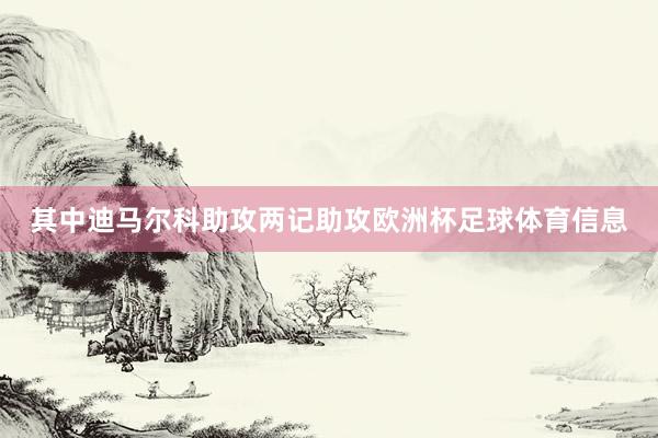 其中迪马尔科助攻两记助攻欧洲杯足球体育信息