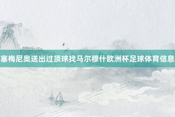 塞梅尼奥送出过顶球找马尔穆什欧洲杯足球体育信息