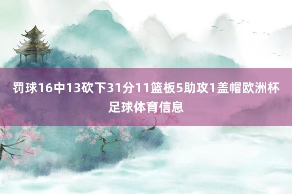 罚球16中13砍下31分11篮板5助攻1盖帽欧洲杯足球体育信息