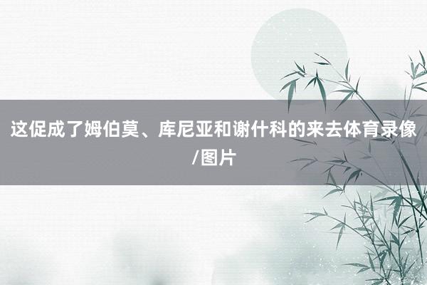 这促成了姆伯莫、库尼亚和谢什科的来去体育录像/图片