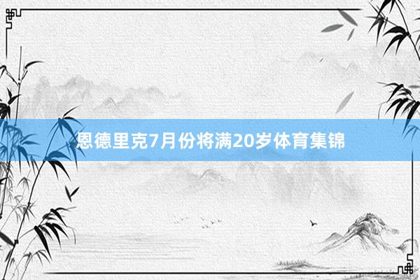 恩德里克7月份将满20岁体育集锦