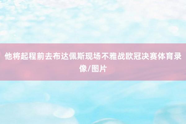 他将起程前去布达佩斯现场不雅战欧冠决赛体育录像/图片