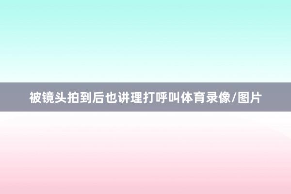 被镜头拍到后也讲理打呼叫体育录像/图片